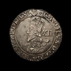 Charles I shilling obverse