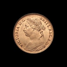 1890 farthing obverse