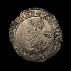 Charles I shilling obverse