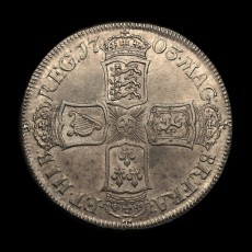1703 halfcrown reverse