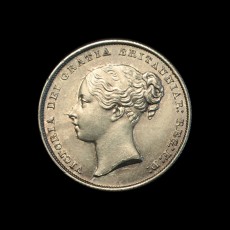 1855 shilling obverse