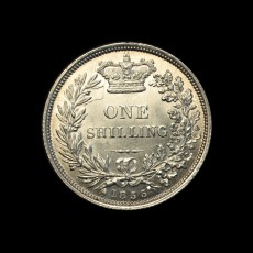 1855 shilling reverse
