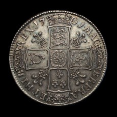1701 halfcrown reverse