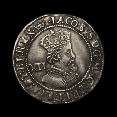 James I shilling obverse