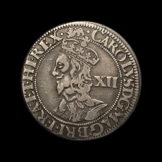 Charles I shilling obverse