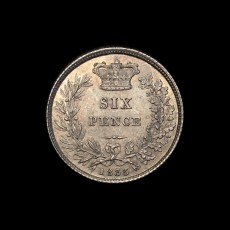 1835 sixpence reverse