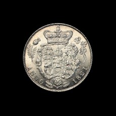 1821 sixpence reverse