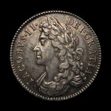 1685 halfcrown obverse