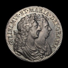 1689 halfcrown obverse