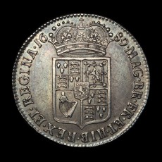 1689 halfcrown reverse