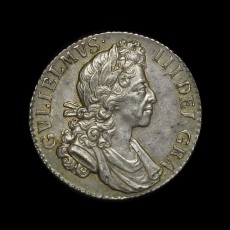 William III shilling obverse