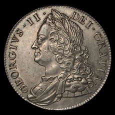 George II crown obverse