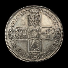 1746 halfcrown reverse