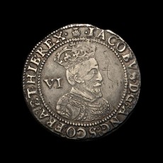 James I sixpence obverse