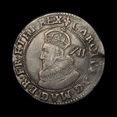 Charles I shilling obverse