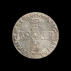 William III sixpence reverse