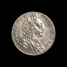 William III sixpence obverse