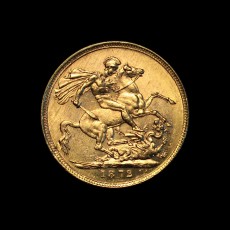 1872 sovereign reverse