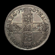 1707 halfcrown reverse