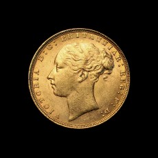 1872 sovereign obverse