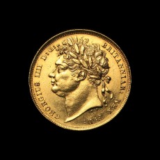 1821 sovereign obverse