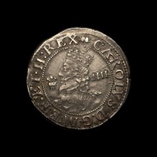 Charles I groat obverse