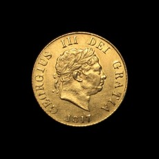 1817 half sovereign obverse