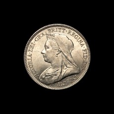 1893 sixpence obverse