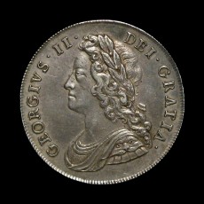 George II halfcrown obverse