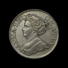 Anne shilling obverse