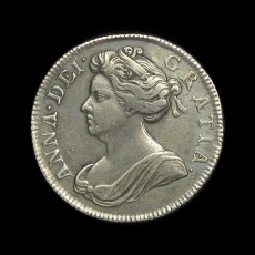 Anne shilling obverse