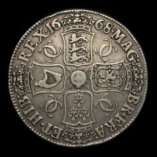 Charles II crown reverse