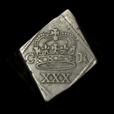 Charles I Newark halfcrown obverse