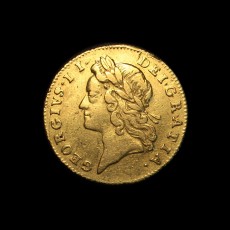 George II half guinea obverse