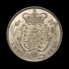 1820 halfcrown reverse