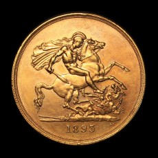 1893 five pounds reverse