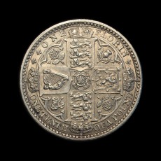1849 florin reverse